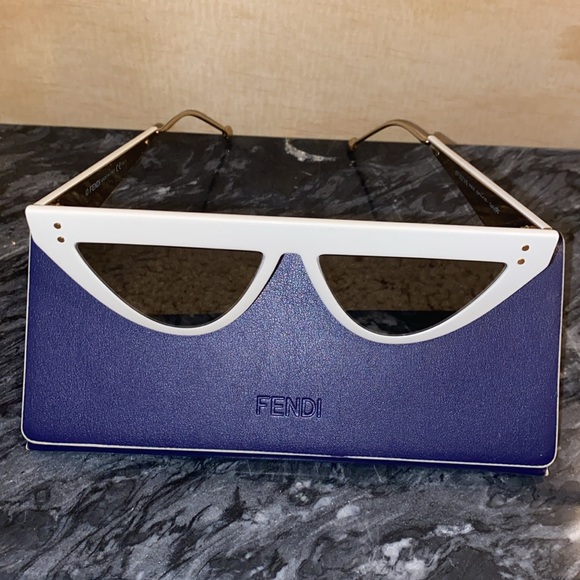 FENDI DeFender White Sunglasses - Picture 8 of 8